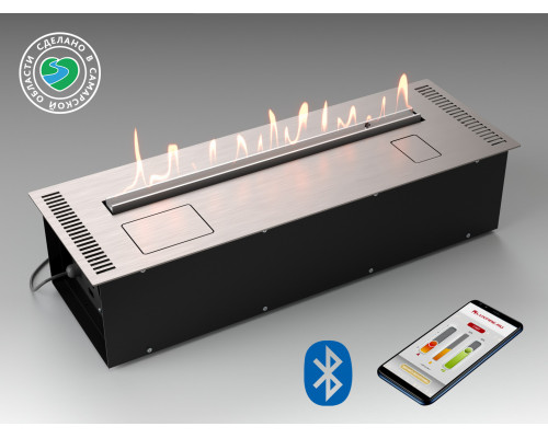 Автоматический биокамин Lux Fire Smart Flame 800 RC INOX