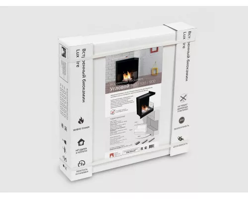 Встроенный биокамин Lux Fire Угловой 555 М (левый угол) Встроенный биокамин Lux Fire Угловой 555 М (левый угол)